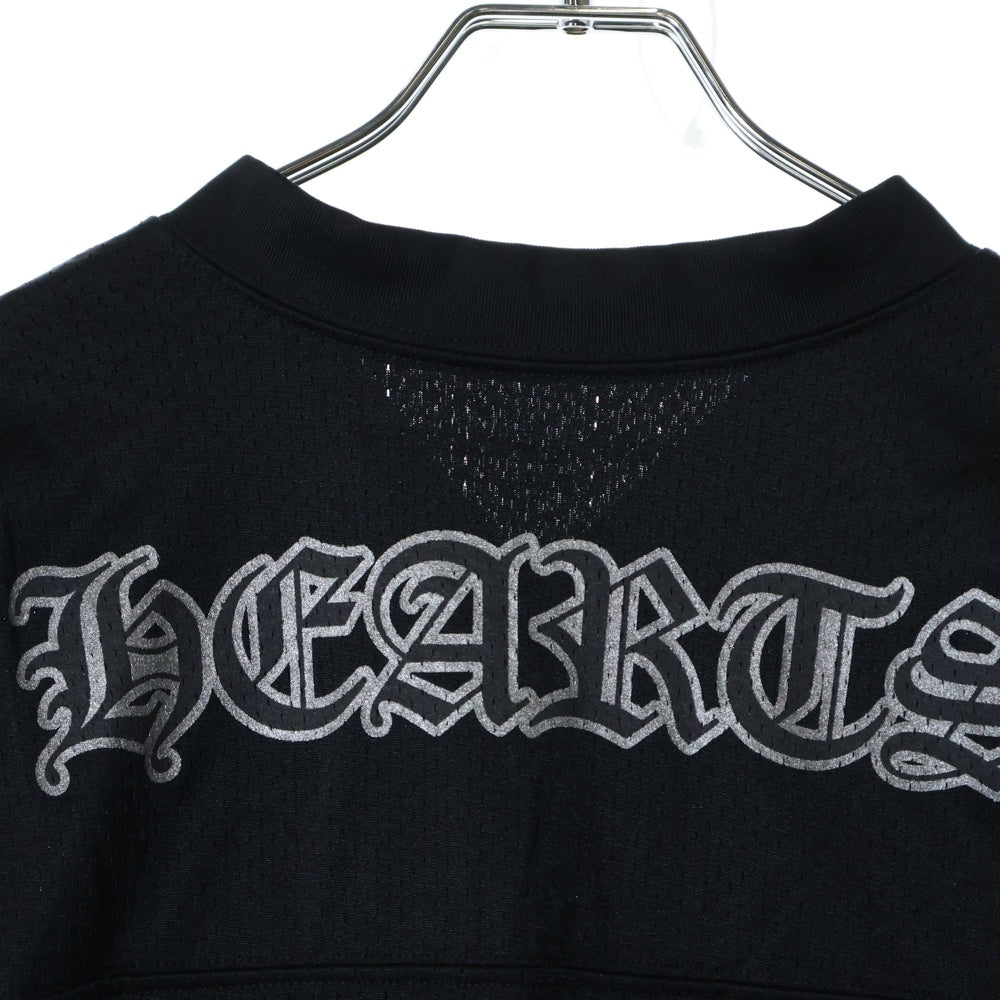 CHROME HEARTS(クロムハーツ) MESH WARM UP JERSEY メッシュ バーシティー ジャージー CHプリントメッシュ 長袖Tシャツカットソー ブラック