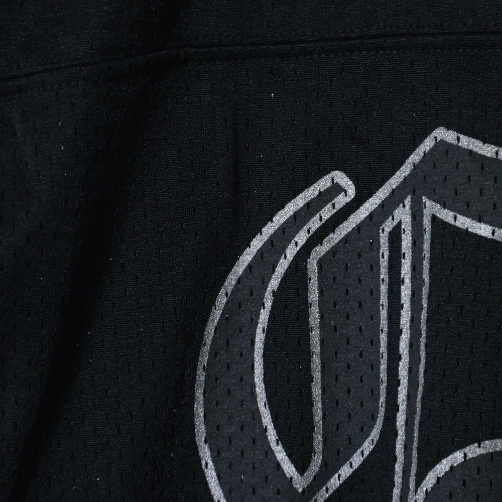 CHROME HEARTS(クロムハーツ) MESH WARM UP JERSEY メッシュ バーシティー ジャージー CHプリントメッシュ 長袖Tシャツカットソー ブラック
