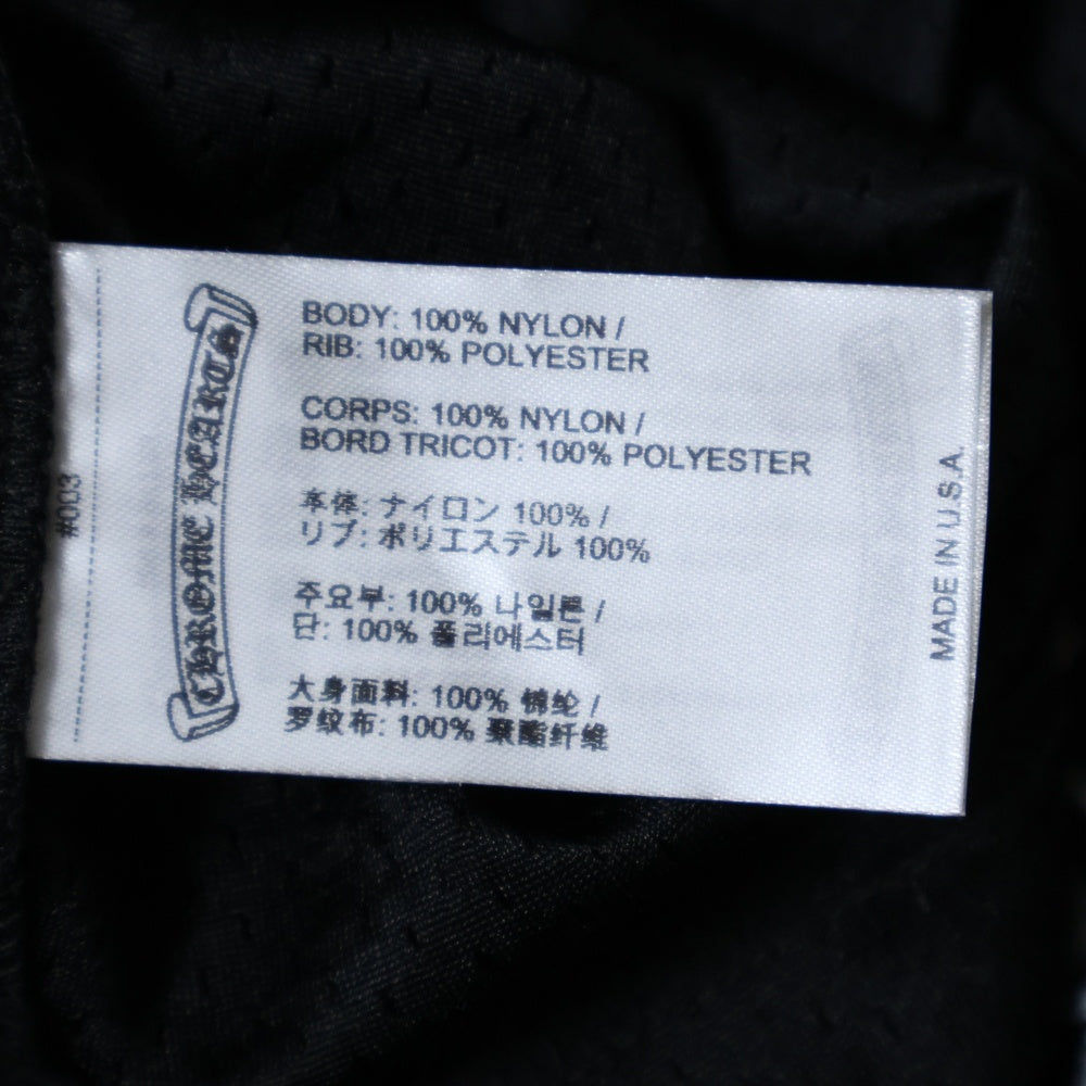 CHROME HEARTS(クロムハーツ) MESH WARM UP JERSEY メッシュ バーシティー ジャージー CHプリントメッシュ 長袖Tシャツカットソー ブラック