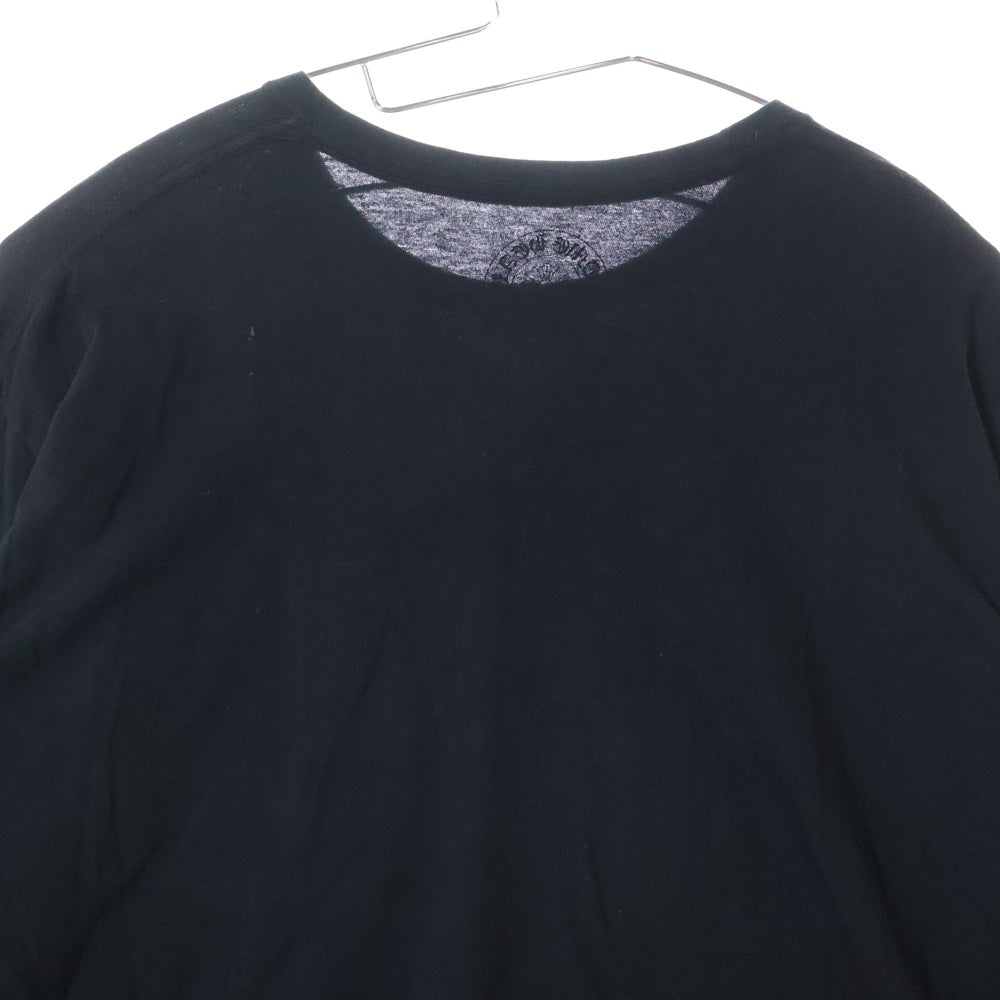CHROME HEARTS(クロムハーツ) CH L S 1 アームロゴプリント長袖Tシャツ カットソー ブラック/イエロー