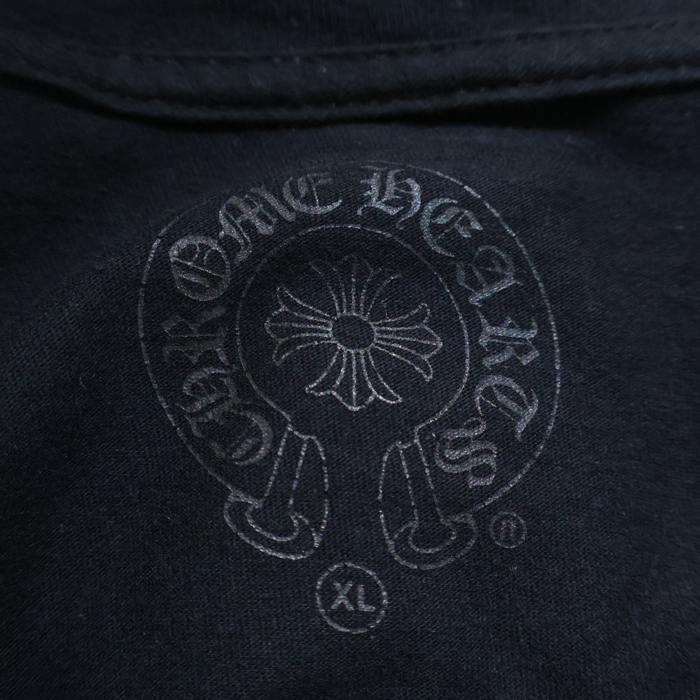 CHROME HEARTS(クロムハーツ) CH L S 1 アームロゴプリント長袖Tシャツ カットソー ブラック/イエロー