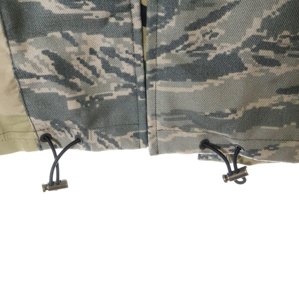 DOLCE & GABBANA(ドルチェアンドガッバーナ) Patchwork Camouflage-Print Parka Coat 総柄フルジップアップミリタリーロングジャケット カモ 迷彩フーデッドブルゾン マルチカラー G031LT GEY42