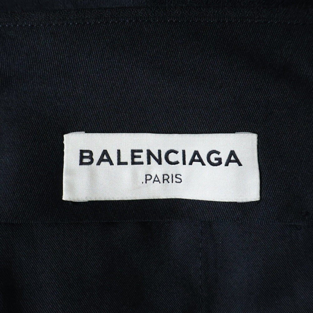 BALENCIAGA(バレンシアガ) バックル付き スラックパンツ ブラック 372075 TMI04
