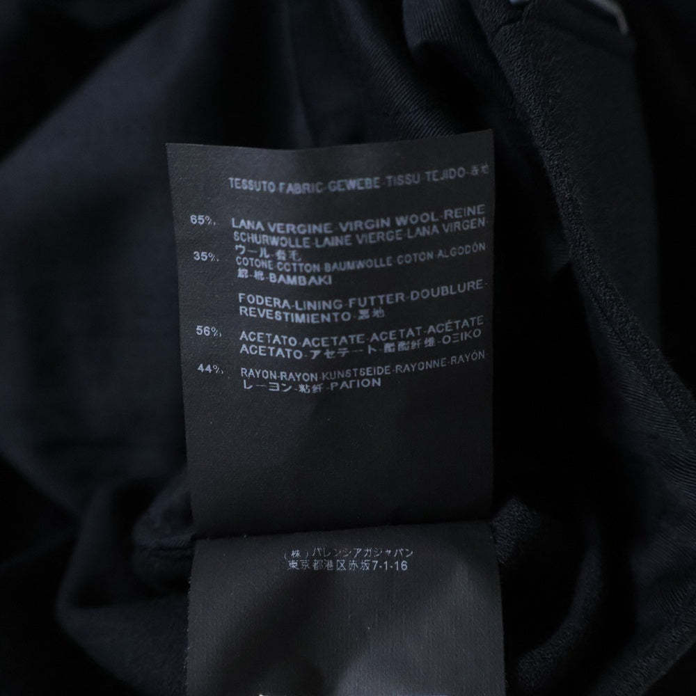 BALENCIAGA(バレンシアガ) バックル付き スラックパンツ ブラック 372075 TMI04
