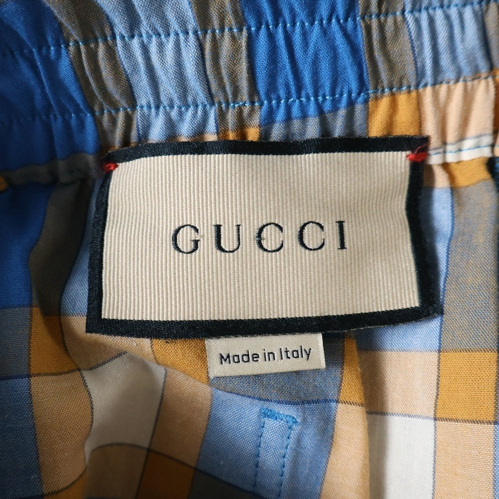 GUCCI(グッチ) チェックコットンハーフパンツ マルチカラー ショーツ 654859 ZAGCV