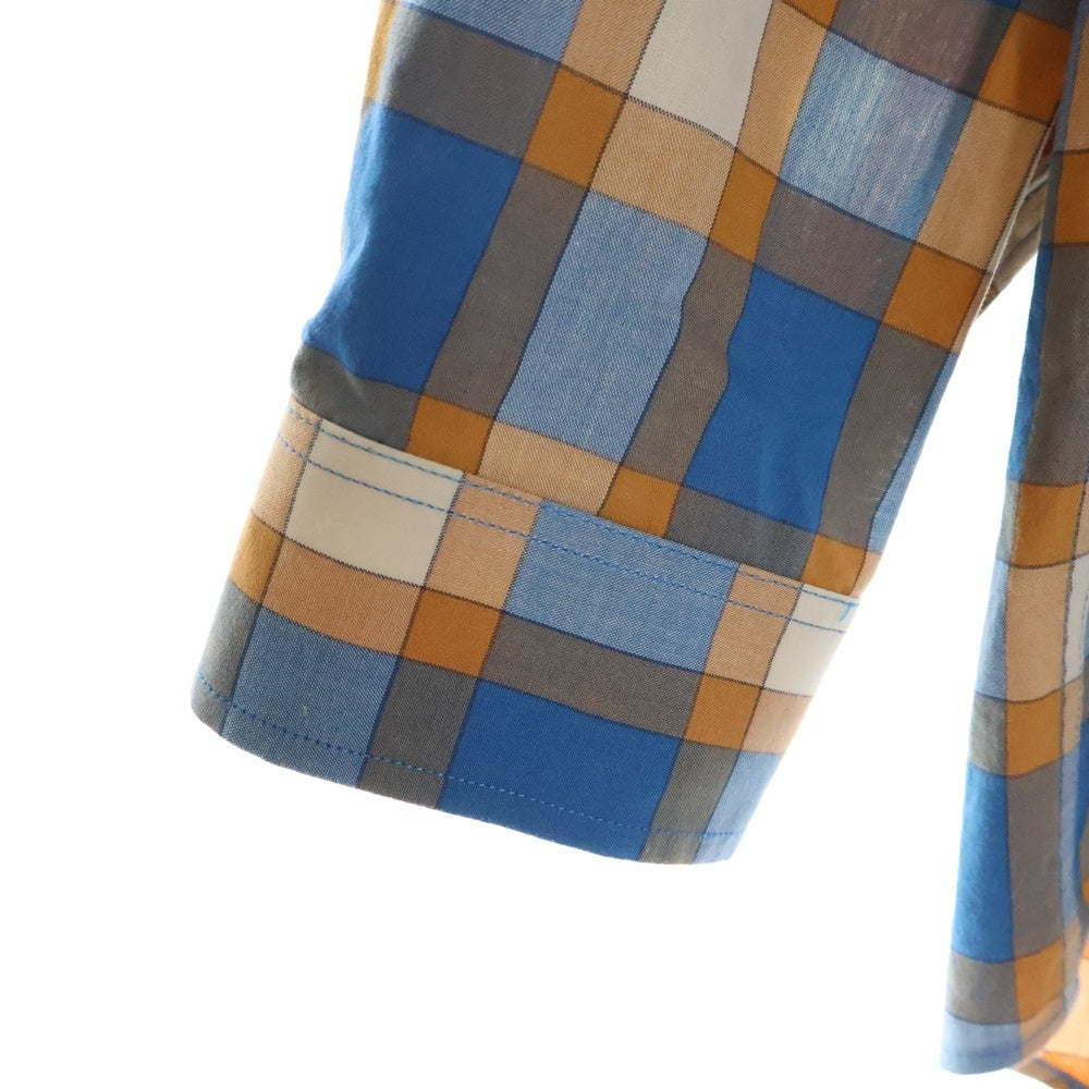 GUCCI(グッチ) Freyja Hartas Animal Embroidery Check Shirt 654884 ZAG0Q アニマル刺繍エンブロイダリー長袖シャツ マルチカラー