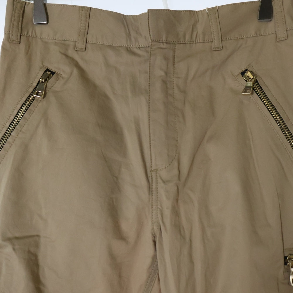 BALMAIN(バルマン) クロップド パンツ クロップドパンツ S6HT530D337 ベージュ