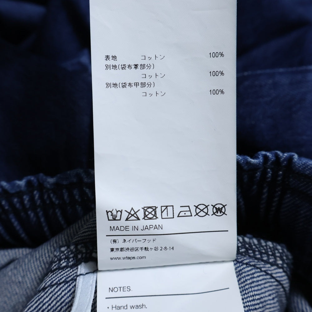 WTAPS(ダブルタップス) 25SS SHORTS COTTON.DENIM ハーフデニムパンツ 251WVDT_PTM08 ブルー