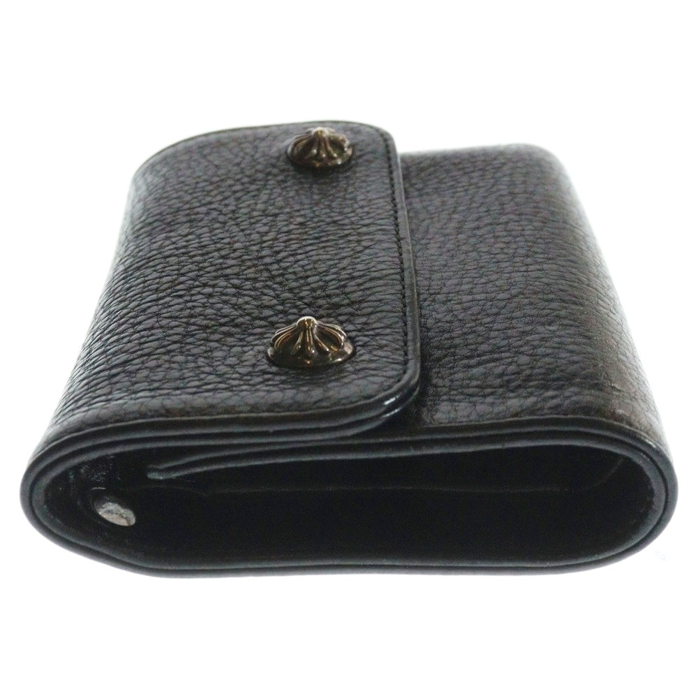 CHROME HEARTS(クロムハーツ) WAVE MINI ウェーブミニ レザーウォレット 財布 ブラック BCA373