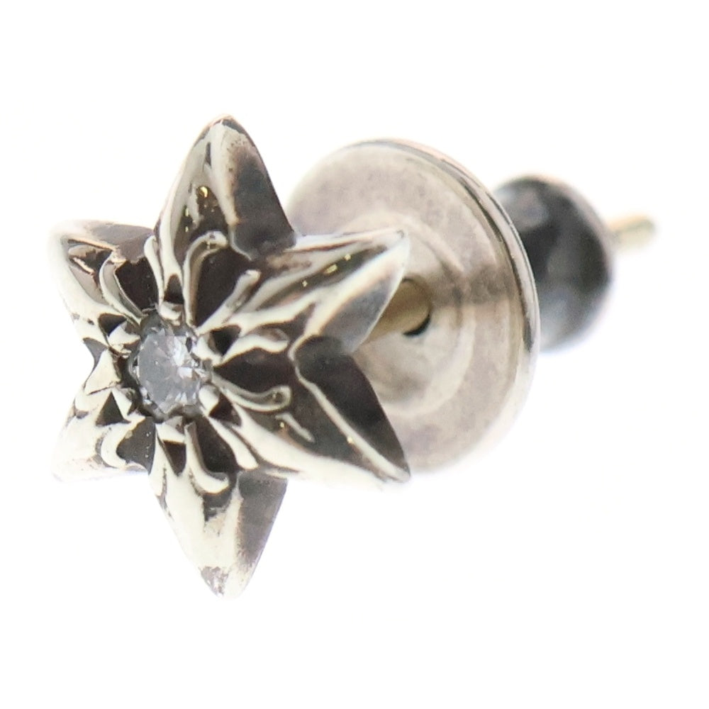 CHROME HEARTS(クロムハーツ) CO STAR スター PAVE ダイヤ スタッドピアス シルバー