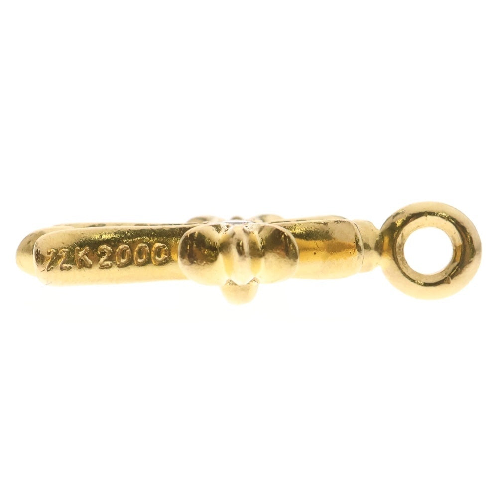 CHROME HEARTS(クロムハーツ) 22K TNY CRSF P/DIA タイニーファットクロス PAVEダイヤ ペンダントトップ ゴールド BCA033