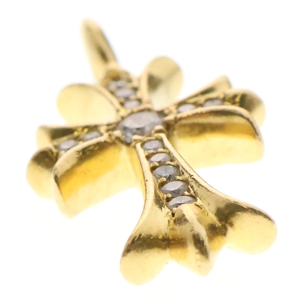 CHROME HEARTS(クロムハーツ) 22K TNY CRSF P/DIA タイニーファットクロス PAVEダイヤ ペンダントトップ ゴールド BCA033