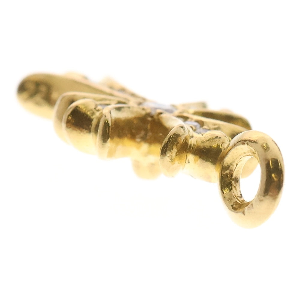 CHROME HEARTS(クロムハーツ) 22K TNY CRSF P/DIA タイニーファットクロス PAVEダイヤ ペンダントトップ ゴールド BCA033