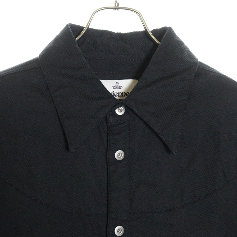 Vivienne Westwood(ヴィヴィアンウエストウッド) LARS WESTERN SHIRT ラース ウエスタンシャツ ジャケット ブラック 24010030-11576