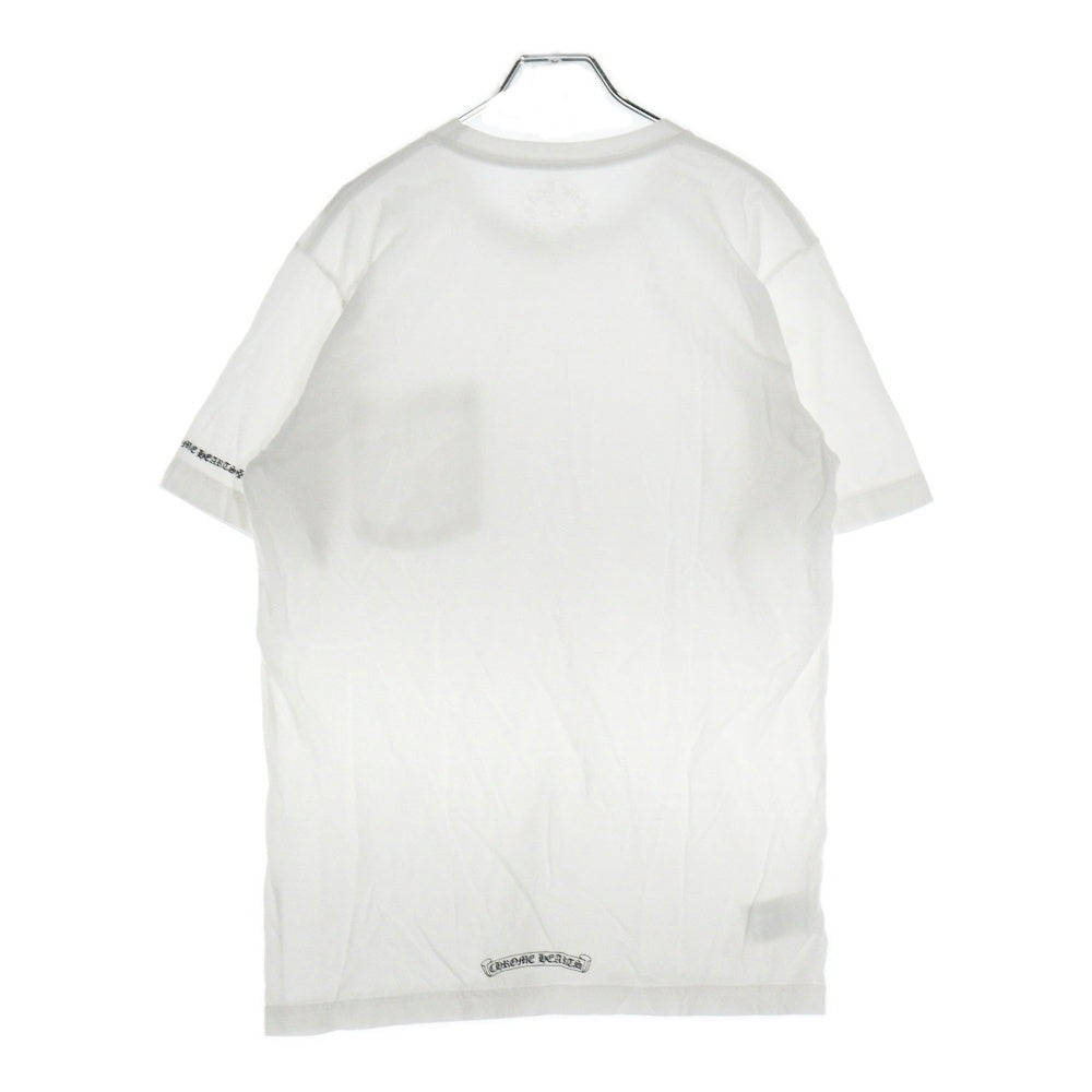 CHROME HEARTS(クロムハーツ) CH LOVE YOU NECK LOGO POCKET TEE ラブユー ネックロゴ 半袖Tシャツ ポケットT ホワイト