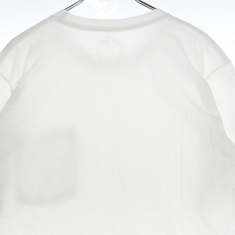 CHROME HEARTS(クロムハーツ) CH LOVE YOU NECK LOGO POCKET TEE ラブユー ネックロゴ 半袖Tシャツ ポケットT ホワイト