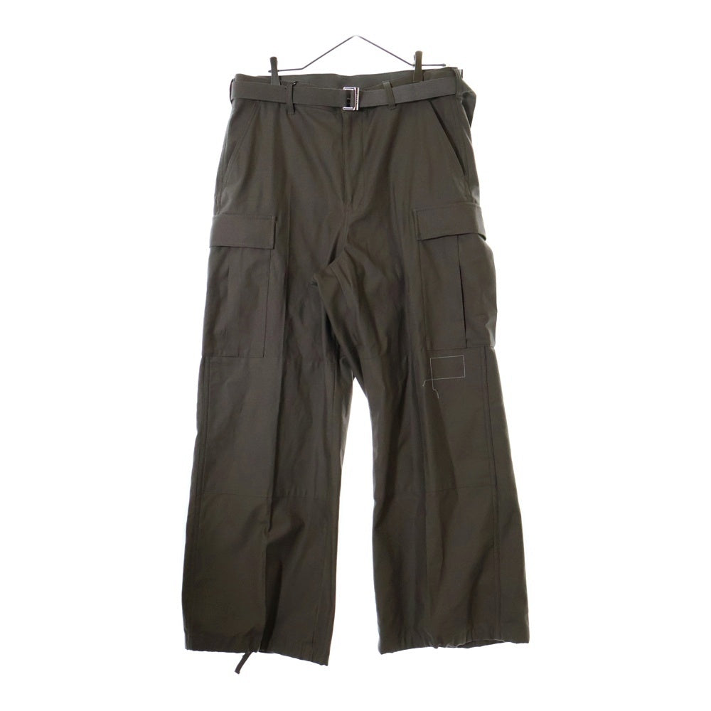 Sacai(サカイ) 25SS ×WTAPS Cotton Back Satin Pants コットンバックサテンパンツ 25-03695M ベージュ