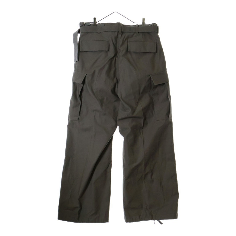 Sacai(サカイ) 25SS ×WTAPS Cotton Back Satin Pants コットンバックサテンパンツ 25-03695M ベージュ