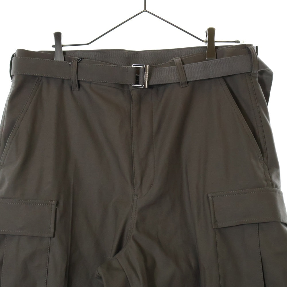 Sacai(サカイ) 25SS ×WTAPS Cotton Back Satin Pants コットンバックサテンパンツ 25-03695M ベージュ
