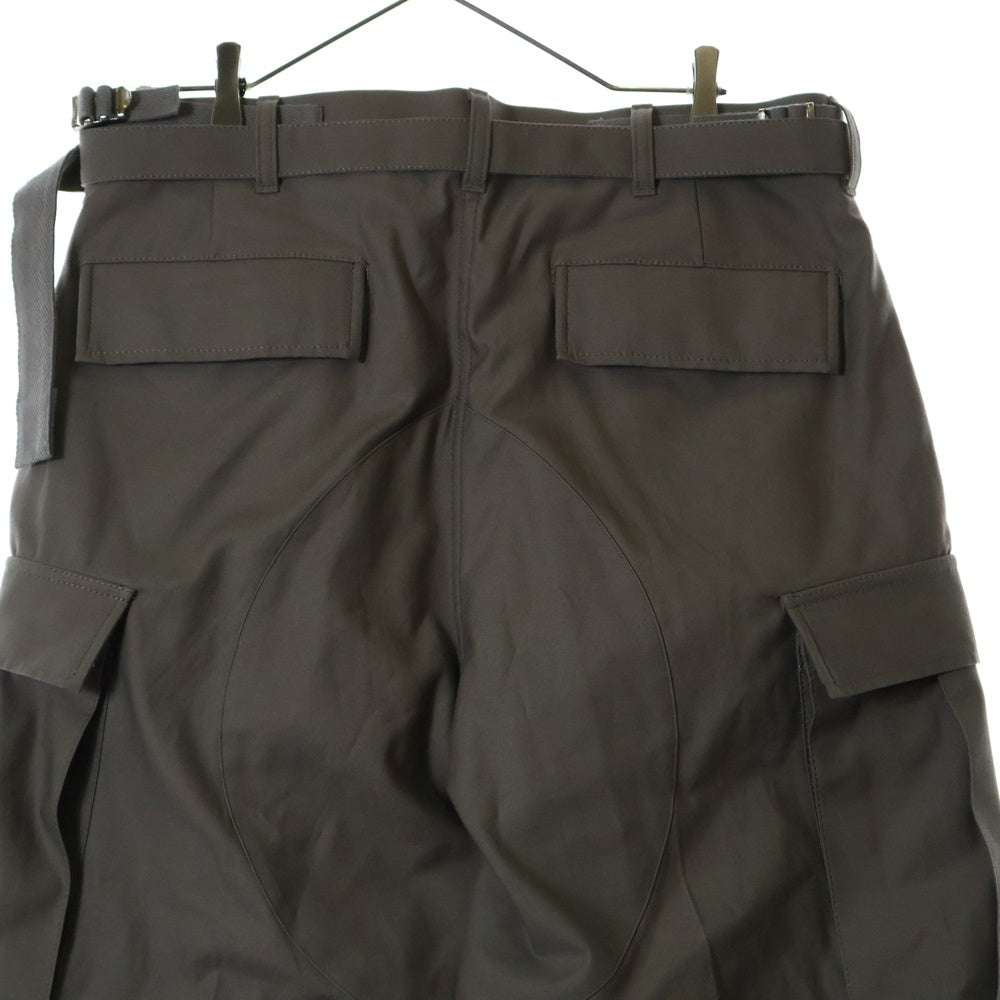 Sacai(サカイ) 25SS ×WTAPS Cotton Back Satin Pants コットンバックサテンパンツ 25-03695M ベージュ