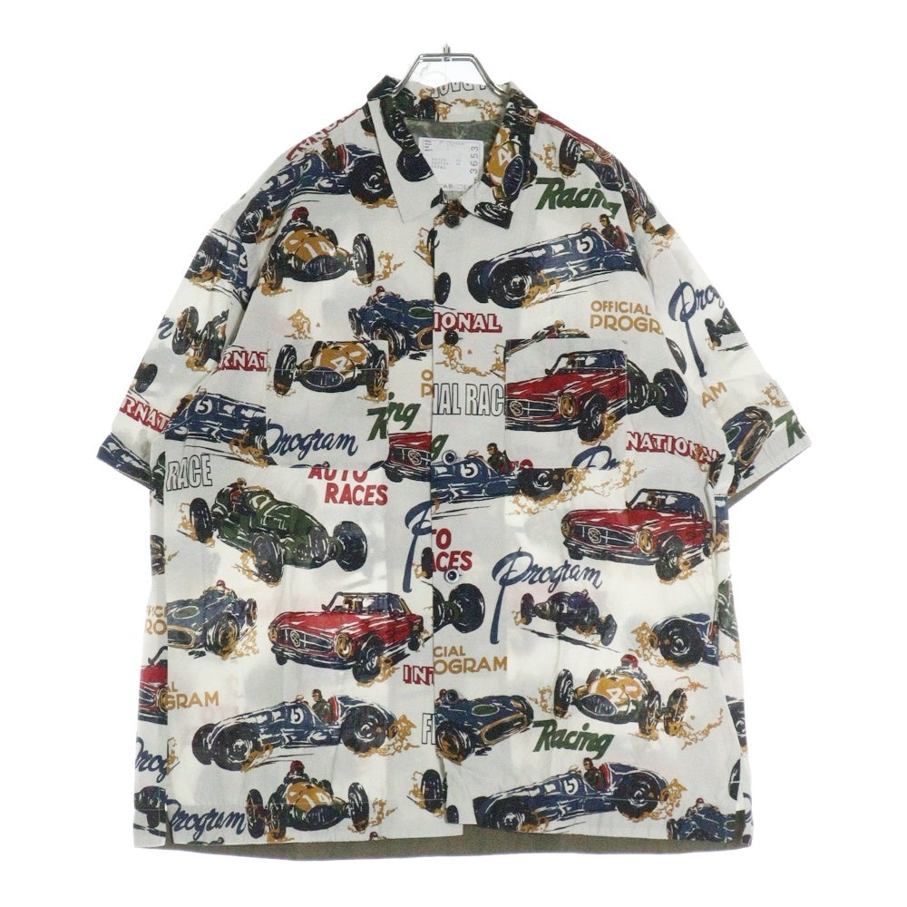 Sacai(サカイ) 25SS Car Race Tropical Print Shirt アロハシャツ 半袖開襟シャツ マルチカラー 25-03653M