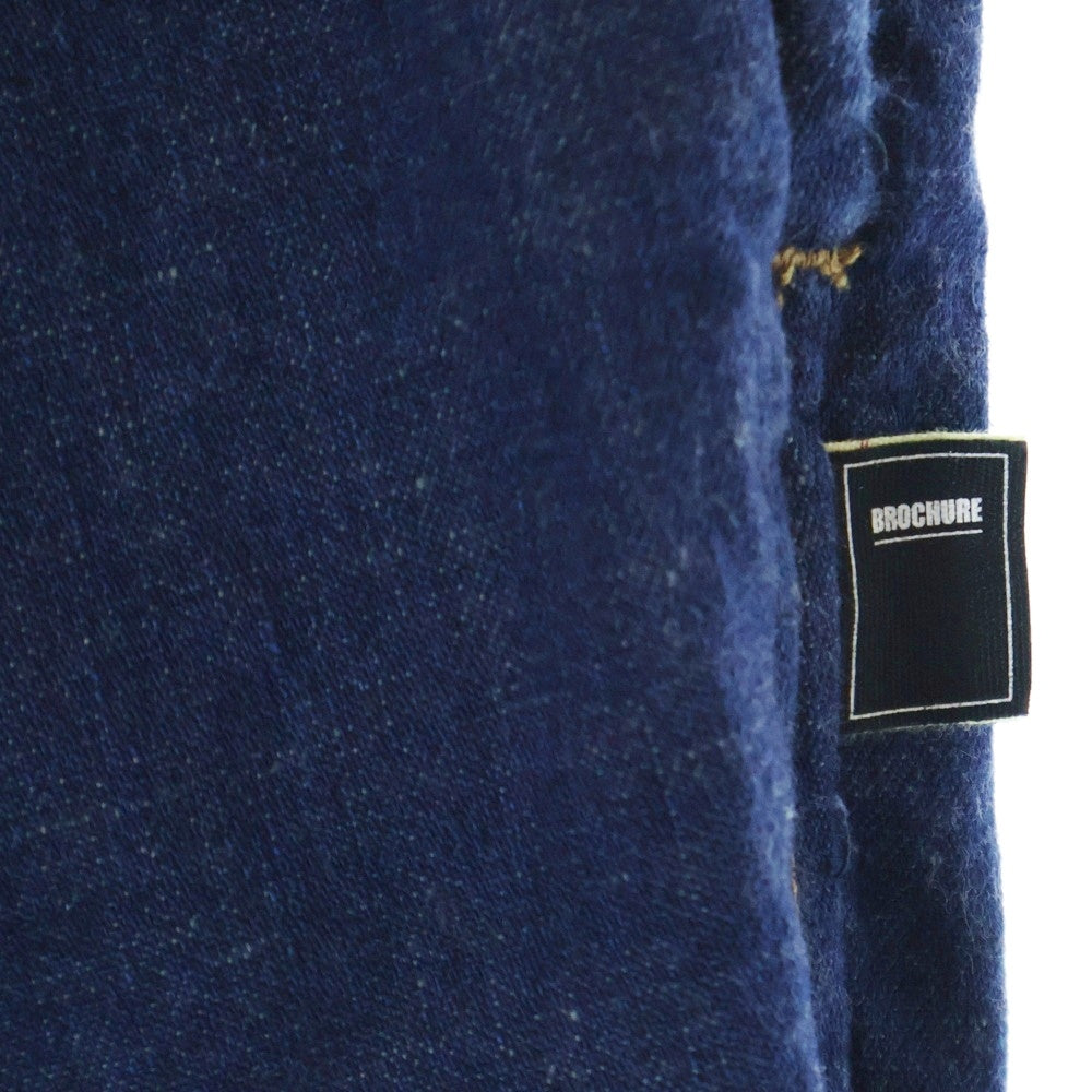 BROCHURE(ブロシュアー) 25SS 1P HEATHER DENIM 251-04 ヘザーデニムパンツ ブルー