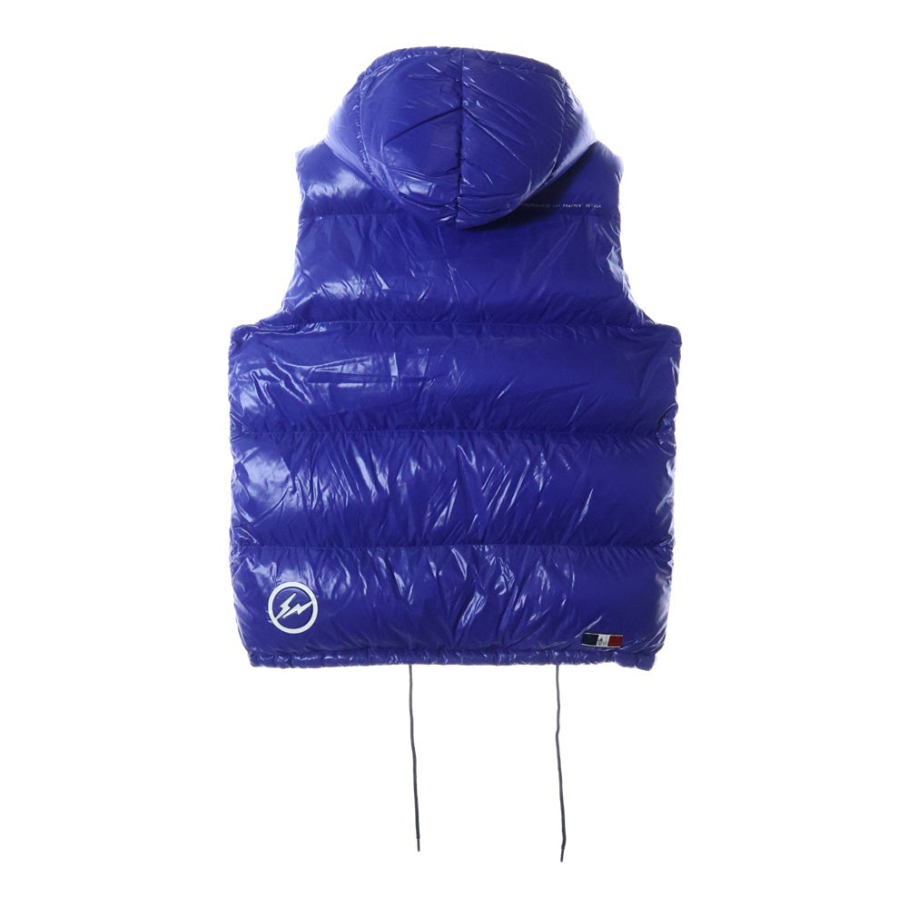 MONCLER(モンクレール) ×FRAGMENT ANCHETA GILET D209U4331050 ×フラグメント アンケータ ダウンベスト ブルー