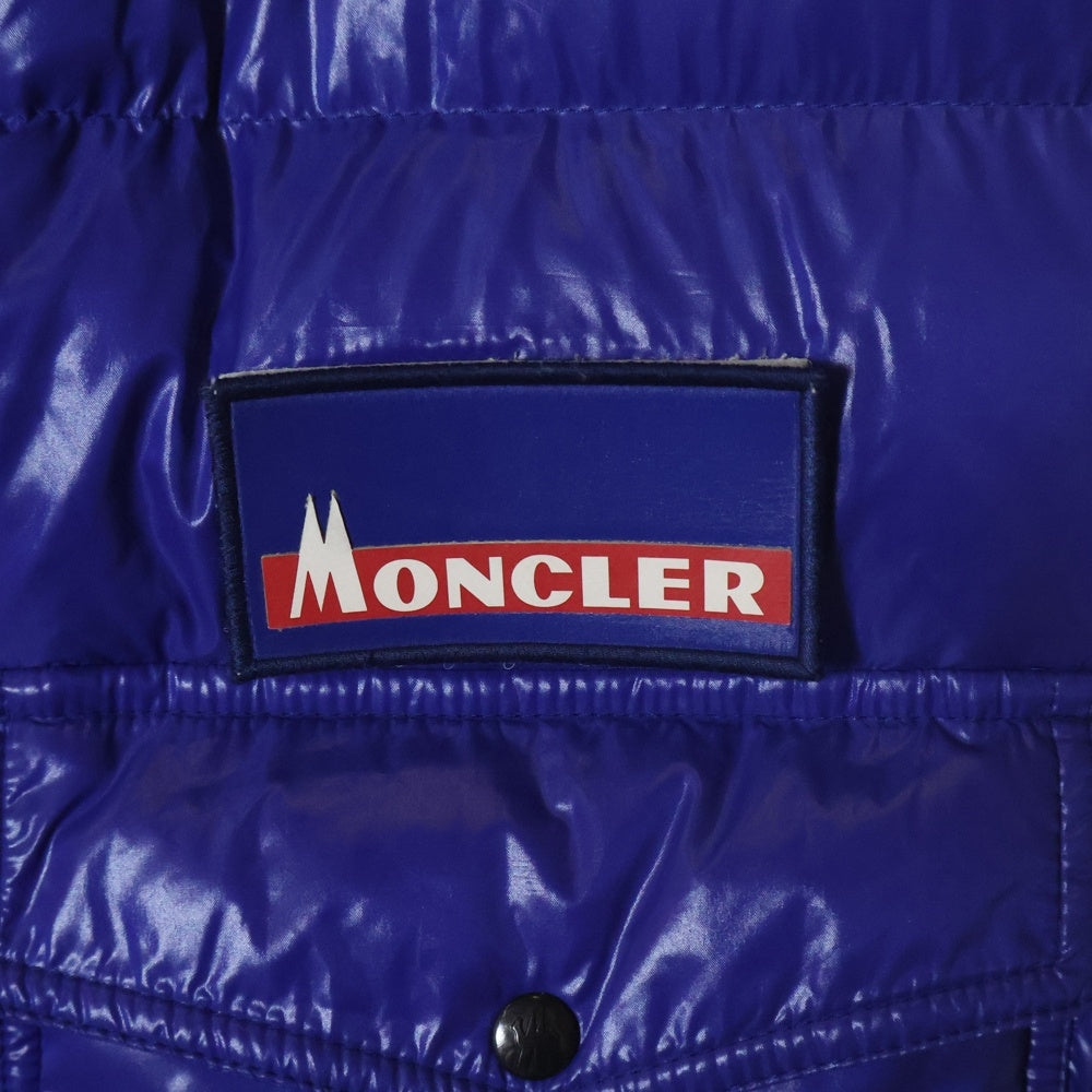 MONCLER(モンクレール) ×FRAGMENT ANCHETA GILET D209U4331050 ×フラグメント アンケータ ダウンベスト ブルー