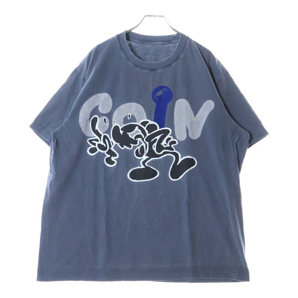 COIN PARKING DELIVERY(コインパーキングデリバリー) 23SS ZOZOVILLA GR8 ECOCYCLE T-shirt プリント クルーネック半袖Tシャツ グレー
