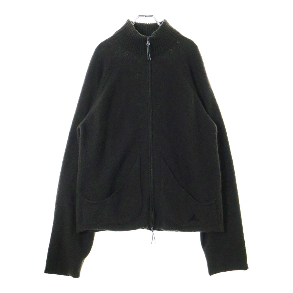 ROA(ロア) ジップアップニットカーディガン ダークブラウン 長袖ニット