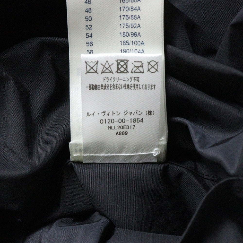 LOUIS VUITTON(ルイヴィトン) MIXED LEATHER ジップアップブルゾン 切替レザー ジャケット ブラック
