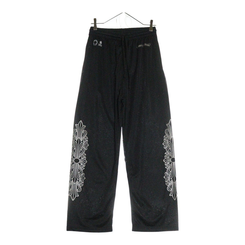 CHROME HEARTS(クロムハーツ) MESH VARSITY PANTS メッシュプリントロングパンツ ブラック