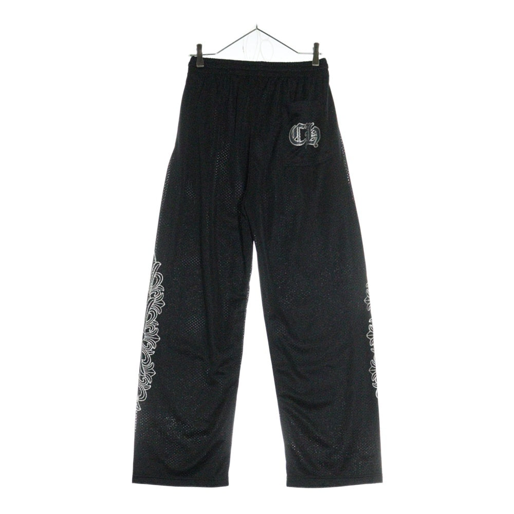 CHROME HEARTS(クロムハーツ) MESH VARSITY PANTS メッシュプリントロングパンツ ブラック