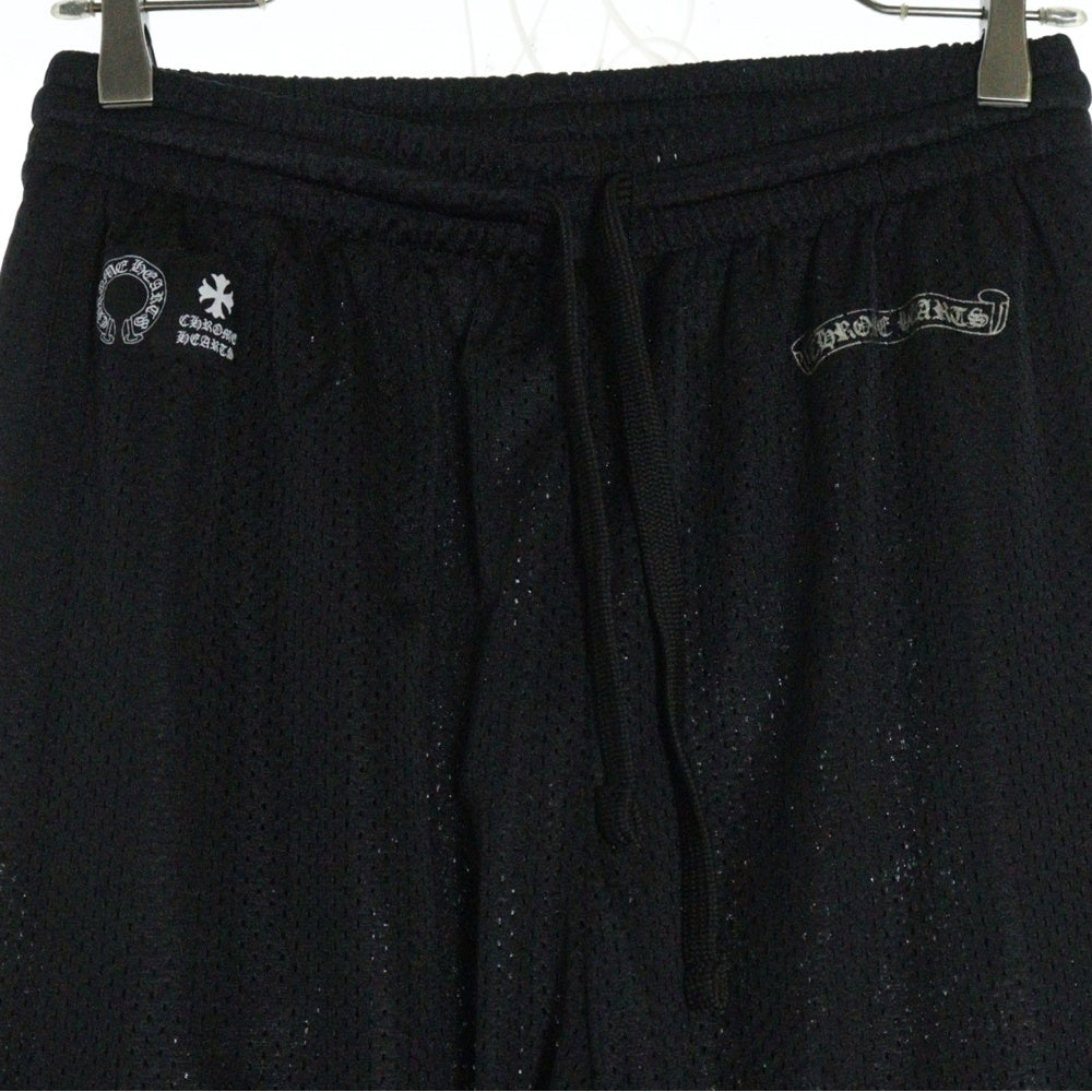 CHROME HEARTS(クロムハーツ) MESH VARSITY PANTS メッシュプリントロングパンツ ブラック