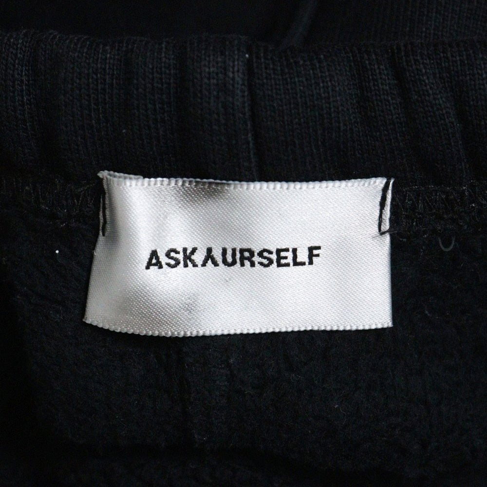 ASKYURSELF(アスクユアセルフ) ロゴプリント 裏起毛 スウェットパンツ