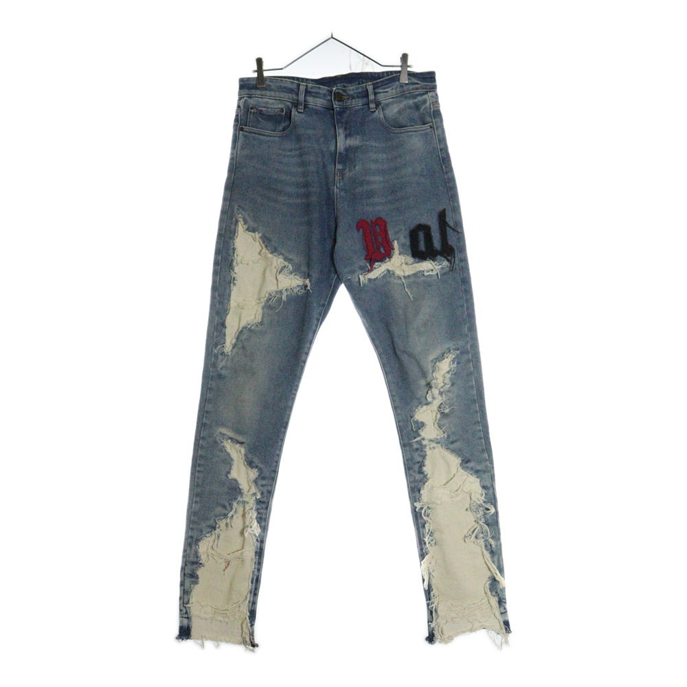VAL.KRISTOPHER(ヴァルクリストファー) Exposed Denim ダメージ加工 デストロイデニム