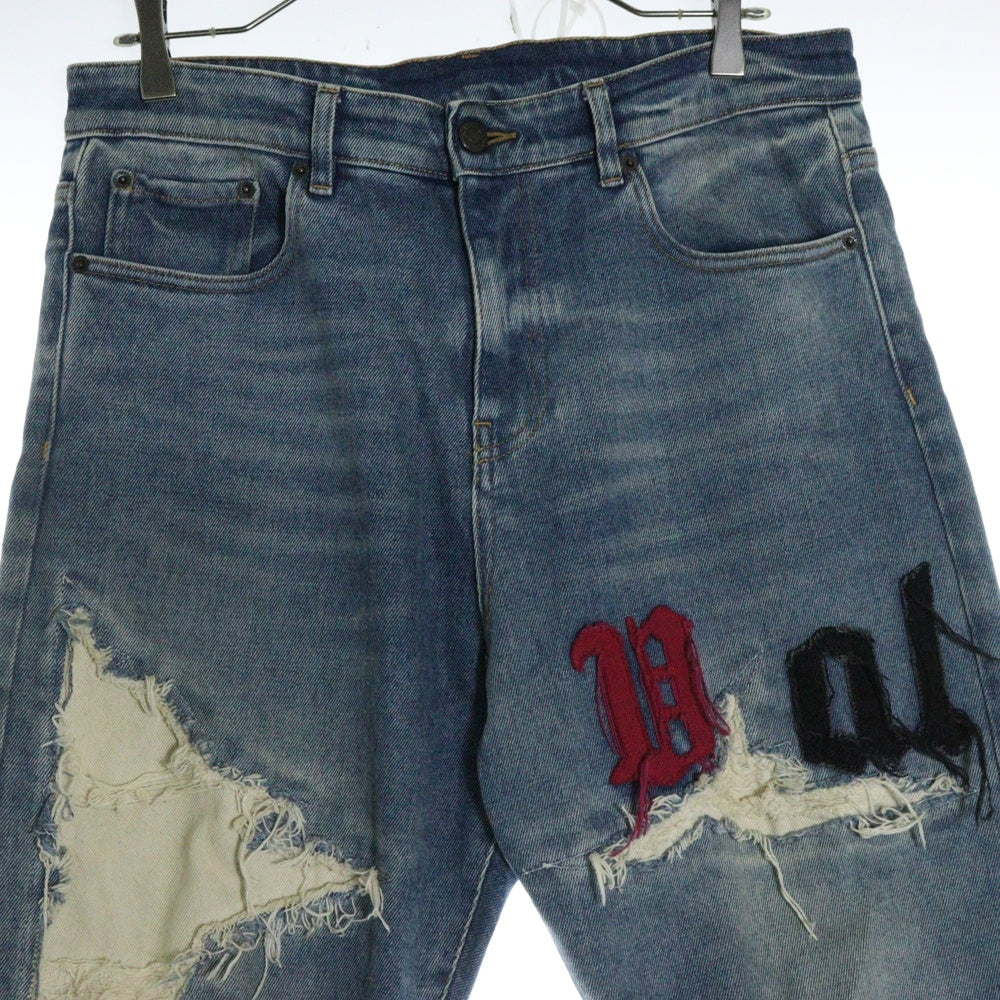 VAL.KRISTOPHER(ヴァルクリストファー) Exposed Denim ダメージ加工 デストロイデニム