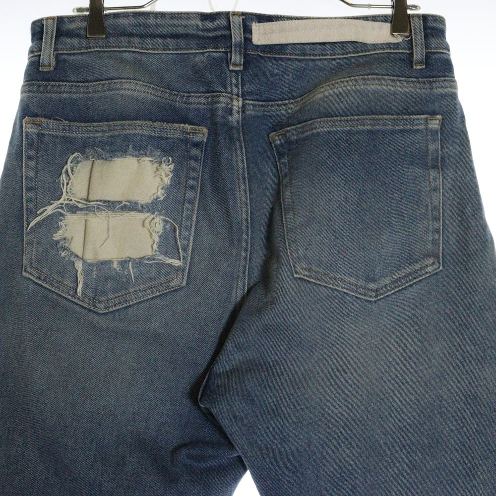 VAL.KRISTOPHER(ヴァルクリストファー) Exposed Denim ダメージ加工 デストロイデニム