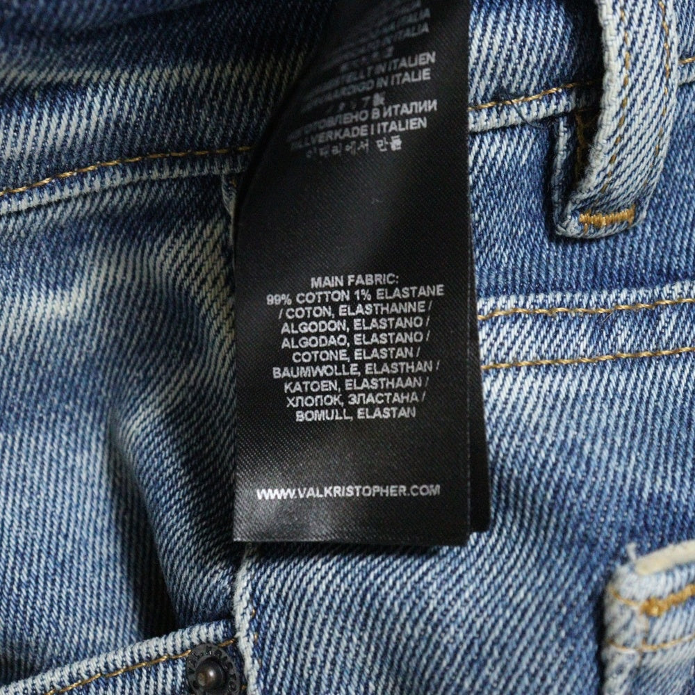 VAL.KRISTOPHER(ヴァルクリストファー) Exposed Denim ダメージ加工 デストロイデニム