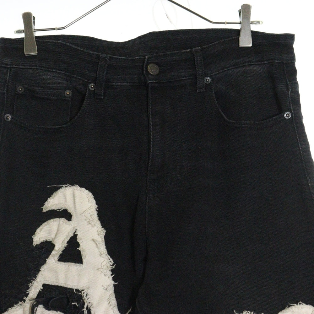 VAL.KRISTOPHER(ヴァルクリストファー) Old English Denim ダメージ加工 スキニーデニム