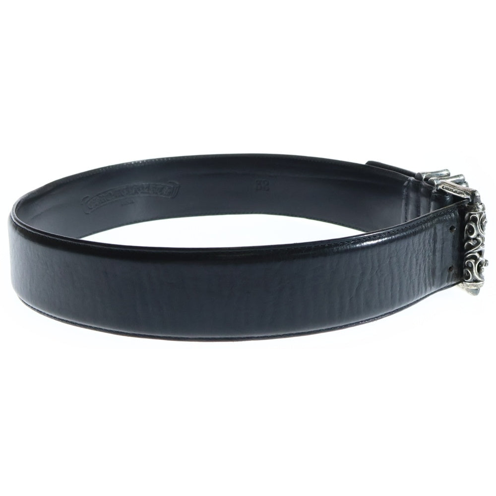 CHROME HEARTS(クロムハーツ) DOUBLE ROLLER ダブルピン ローラーベルト ブラック/シルバー