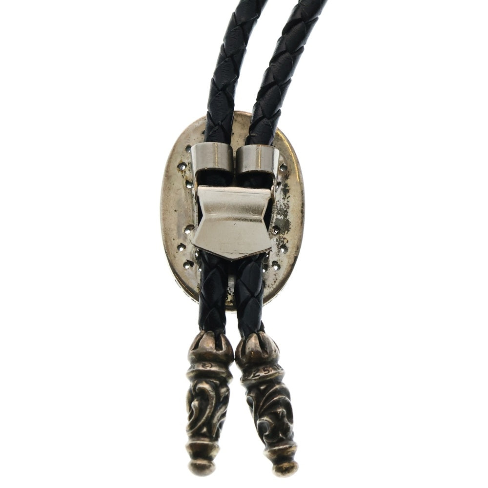 CHROME HEARTS(クロムハーツ) BOLOTIE OVALTINY タイニークラシックループタイ レザーネックレス シルバー