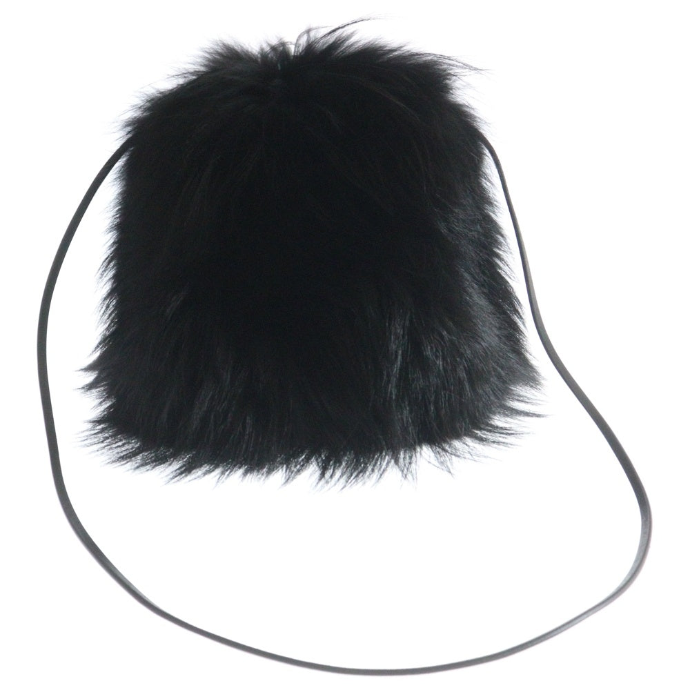 Rick Owens(リックオウエンス) Palais Royal Fox Fur Bag ロイヤル ショルダーバッグ ブラック
