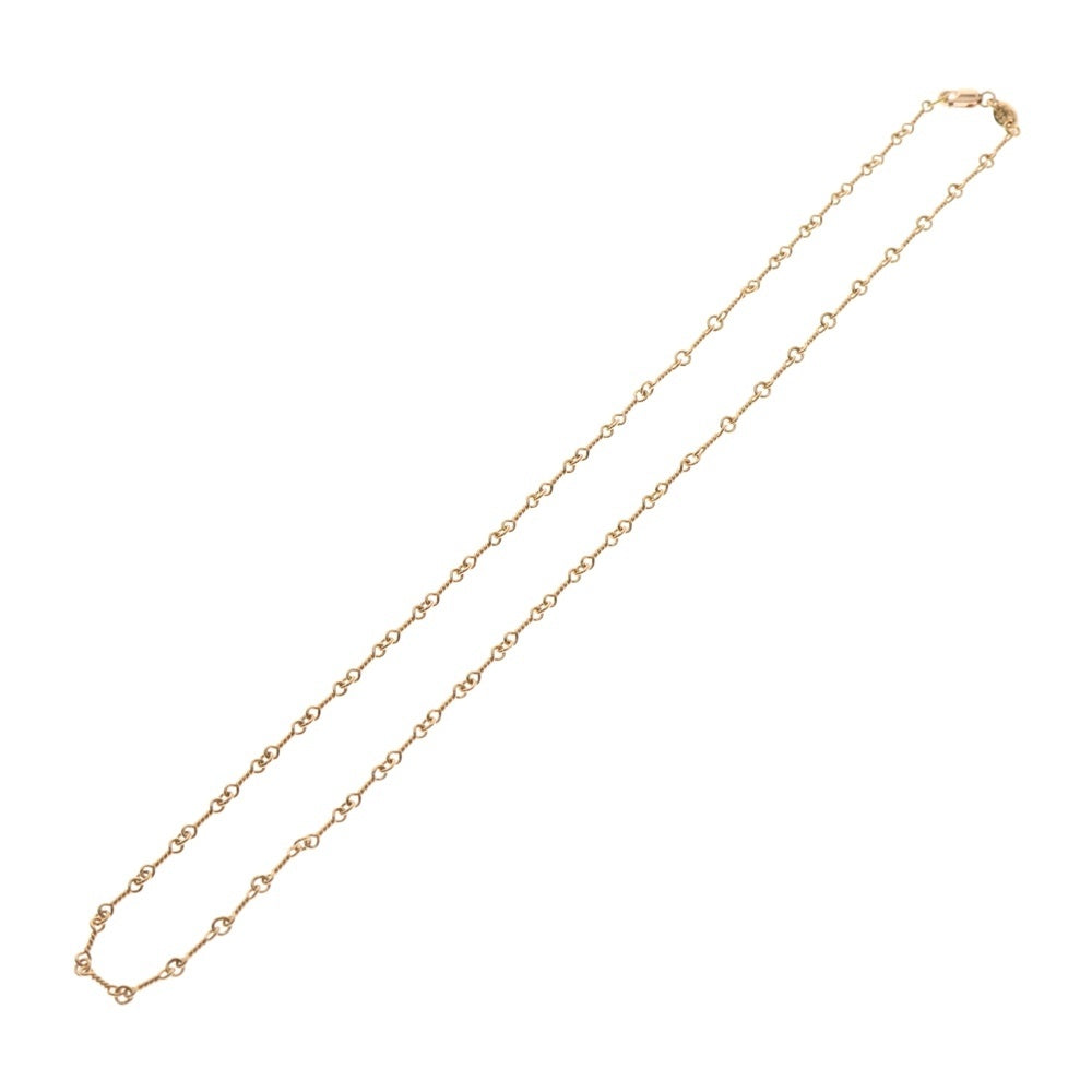 CHROME HEARTS(クロムハーツ) 22K NECKCHAIN T18 ツイストチェーンネックレス 18inch ゴールド BCA014