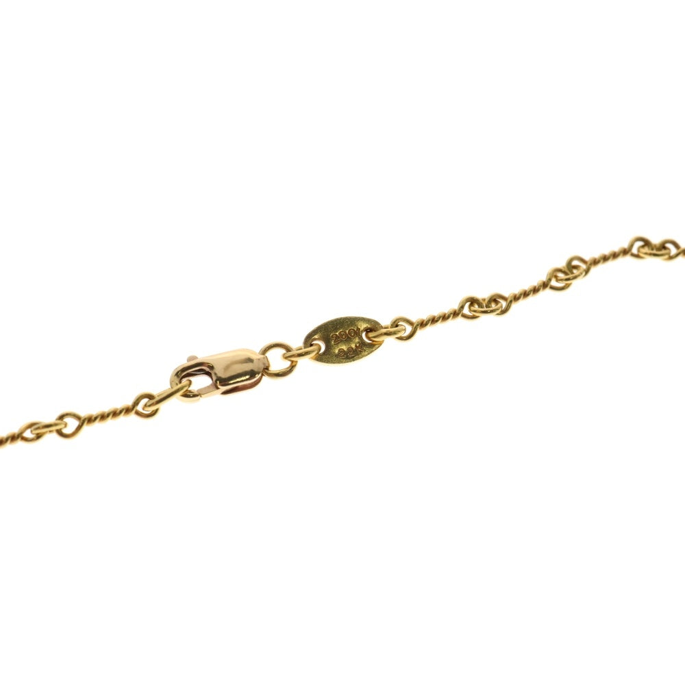 CHROME HEARTS(クロムハーツ) 22K NECKCHAIN T18 ツイストチェーンネックレス 18inch ゴールド BCA014