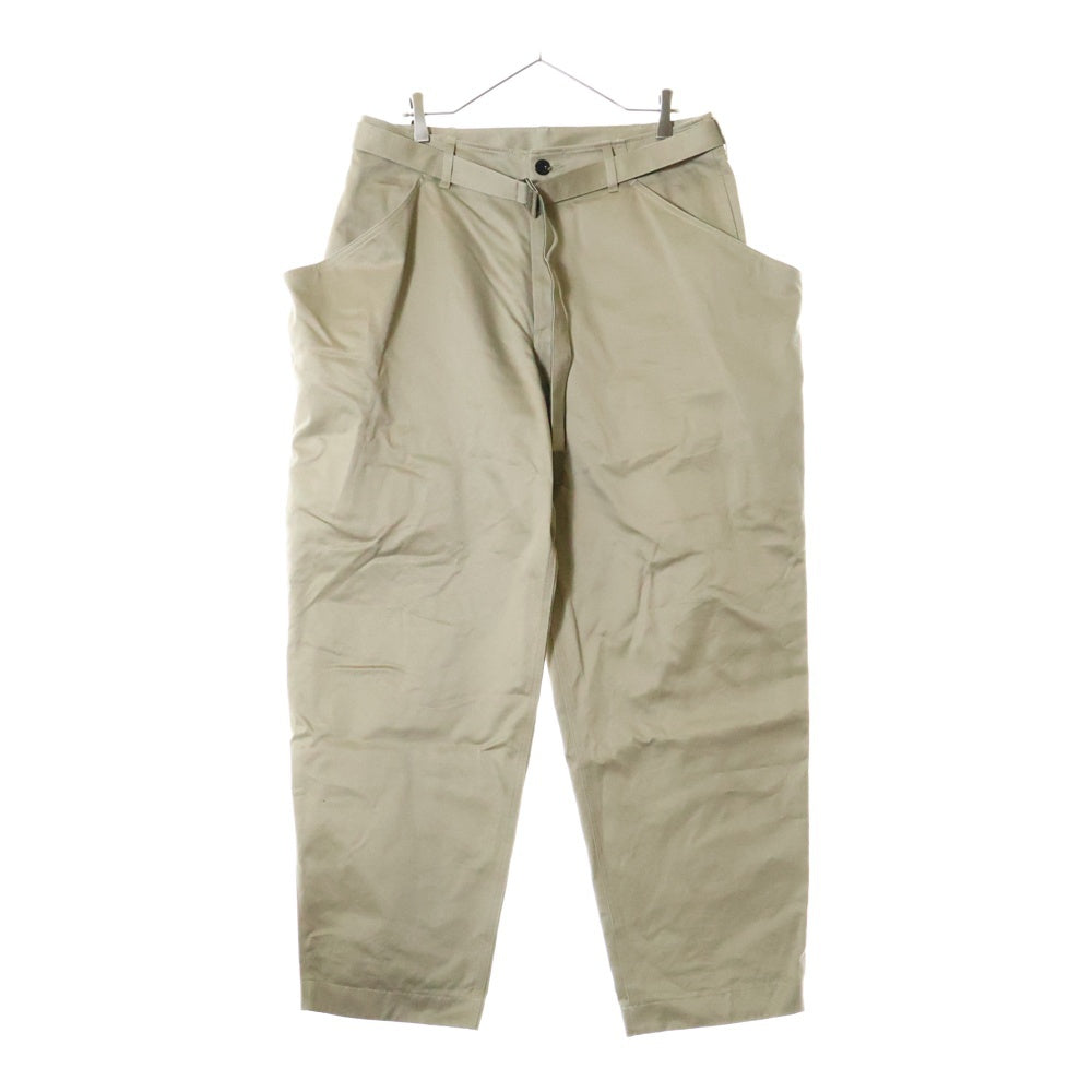 SACAI 25SS Cotton Chino Pants ベージュ　サカイ Sacai(サカイ) 25SS Cotton Chino Pants ベルテッドコットン