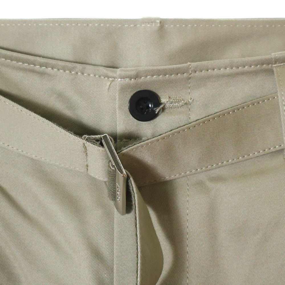 Sacai(サカイ) 25SS Cotton Chino Pants ベルテッドコットンチノパンツ 25-03604M ベージュ