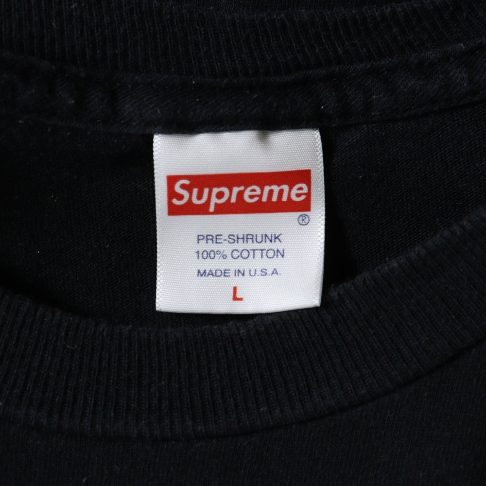 SUPREME(シュプリーム) 24SS RECORDS TEE BLACK レコード 半袖クルーネックTシャツ ブラック