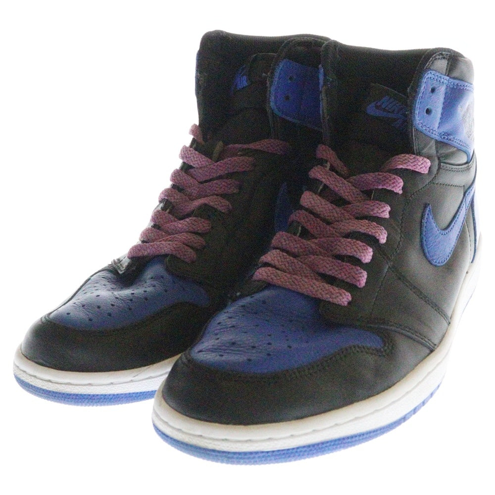 NIKE(ナイキ) AIR JORDAN 1 RETRO HIGH OG ROYAL エア ジョーダン 1 ハイ ロイヤル ハイカットスニーカー ブラック/ブルー US11/29cm 555088-007