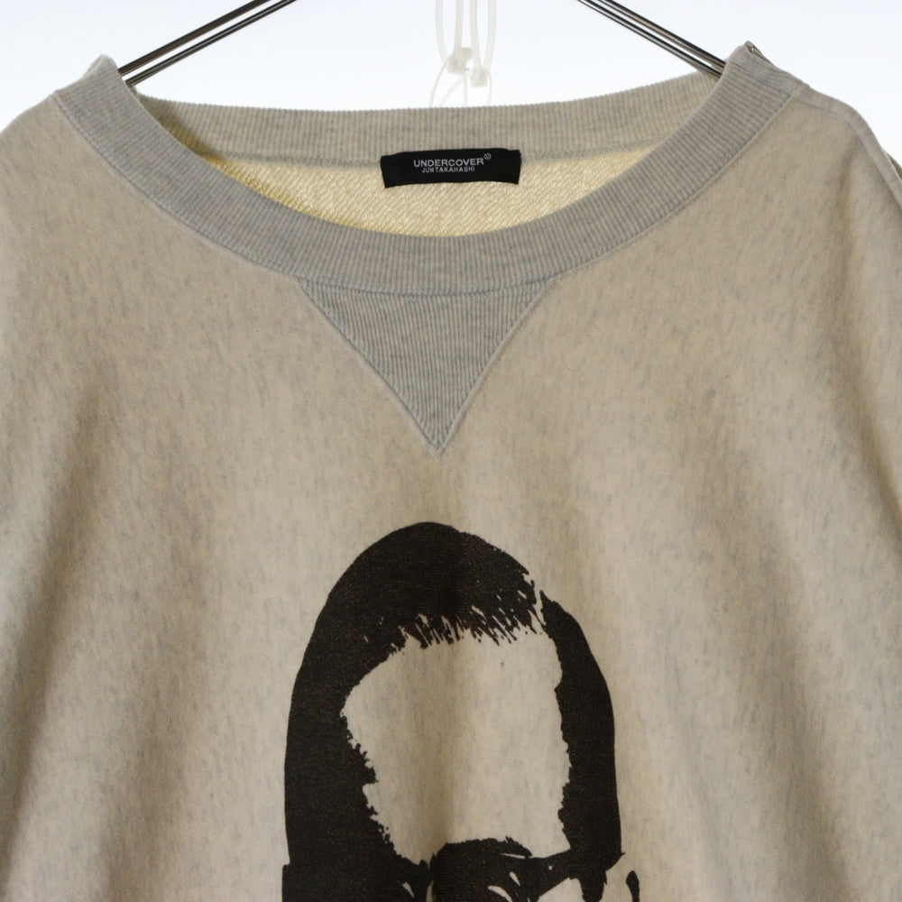 UNDERCOVER(アンダーカバー) 25SS Exchange Bill Evans INTERPLAY エクスチェンジ スウェット ビルエヴァンス 長袖クルーネックスウェットトレーナー ベージュ UC1E9809-1